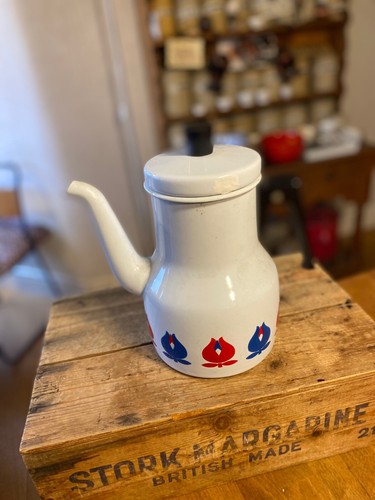 Vintage white enamel - white,