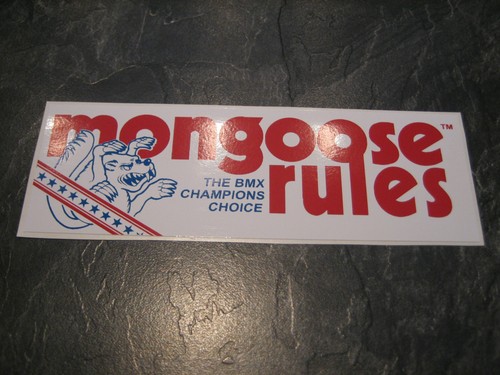 Mongoose bmx sticker - sticker, old