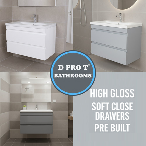 700mm wall mounted vanity unit - 700mm,