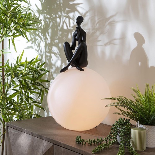 Modern black resin unusual - resin,