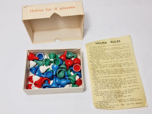 Vintage halma colors plastic - 4,