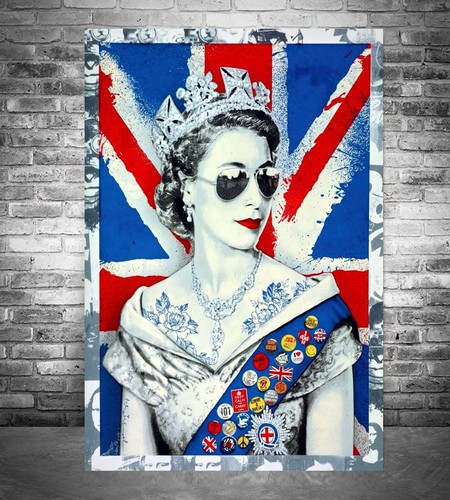 Queen elizabeth union jack - elizabeth,