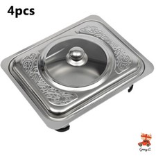 4PCS Buffet Dish Tray Food