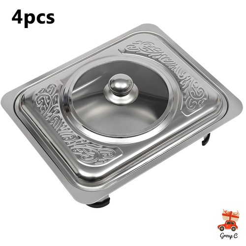 4pcs buffet dish tray - 4pcs,