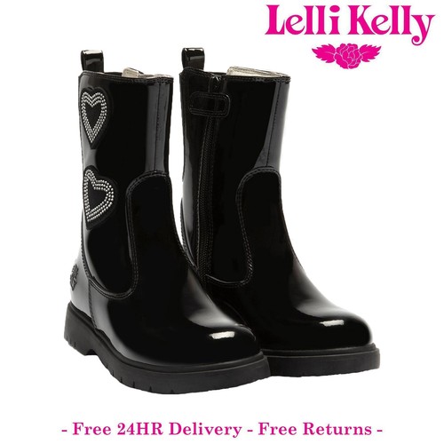 Lelli kelly girls black boots - lelli,