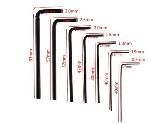 Mini hex allen - key, set