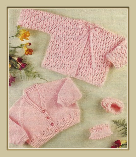 Baby cardigan matinee coat - cardigan,