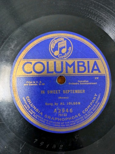 Jolson in sweet september - jolson,