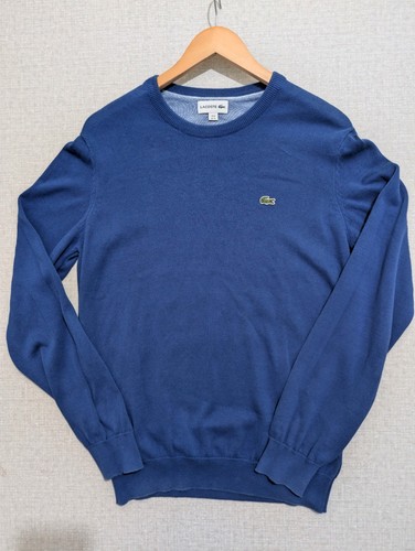 Lacoste men blue crewneck - blue,