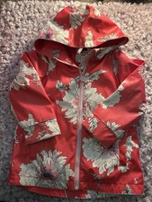 Joules Pink Raincoat Kids Girls 7-8 Years Good Condition Waterproof