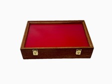 Oak Wood Display Case 18 X 12