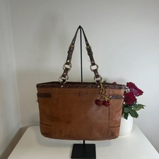 Coach Y2K Vintage Laced Gallery Brown Leather Shoulder