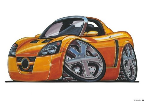 Vauxhall speedster yellow - vauxhall,