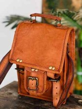 Star Leather School Vintage Messenger Shoulder Men Satchel Laptop S Briefcase