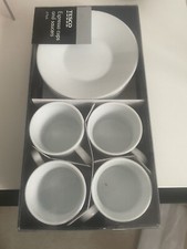 white espresso cups and