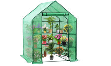 D4P Display4top   Portable Outdoor Small Green Houses with PE Cover,143x143x195