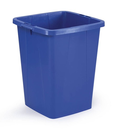 Durable 90l waste bin blue - durable,