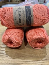 Scheepjes Catona 50g Balls Shade Coral 100 % Mercerised Cotton