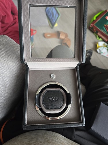 Wolf single watch winder black - watch,