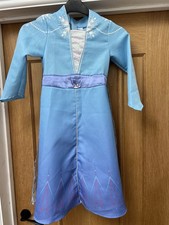 Girls Elsa Frozen Fancy Dress Costume Age 5-6