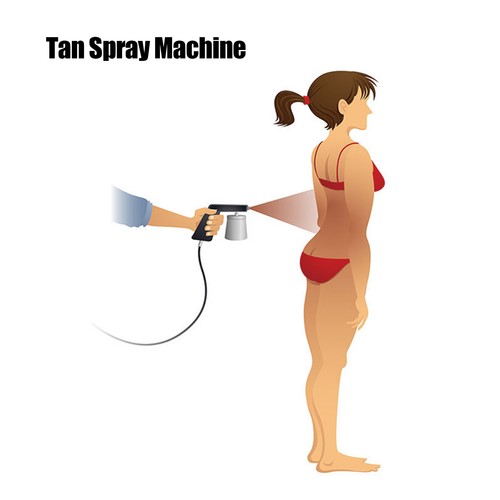 Sunless tan spray machine - tan,