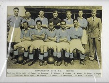 SUPER LARGE FRAMED TEAM PICTURE MANCHESTER CITY FOOTBALL CLUB 1949/50  (WRAPPED