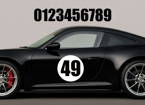 Track car roundels number - track,