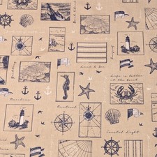 Seaside Nautical Linen Fabric