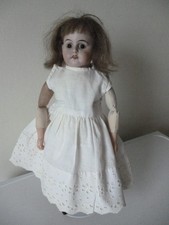 Antique  19th/early 20th C.  bisque shoulder head dolls  15" marked - Deponat ?