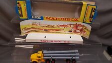 MATCHBOX LESNEY KING SIZE K10 YELLOW PIPE TRUCK EXCELLENT CONDITION BOXED