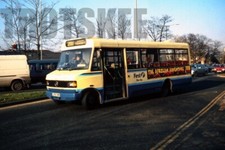 35mm Slide Blue Bus Mercedes Benz 811D Whittaker G395OWB 1999 Original
