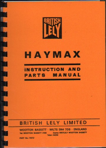 British lely haymax hay - lely, "haymax"