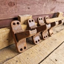 4no Amazing Reclaimed Original Vintage Cast Iron S.V.P. Bed Brackets 