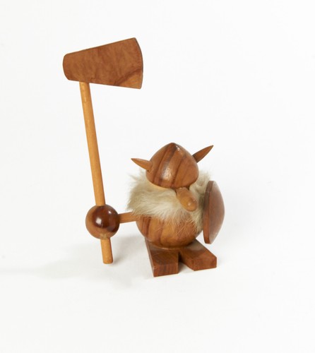 Wooden viking gonk ornament