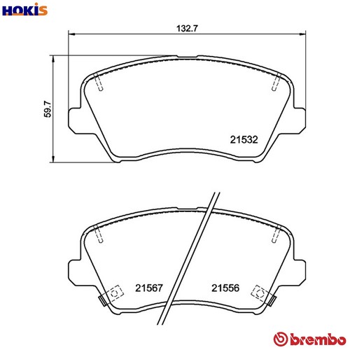 Brake pad set disc - pad,