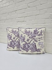 Toile Proposals Fabric Collection  -s Set Of Two Cushion Covers