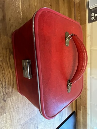 Vintage red vanity - vintage,