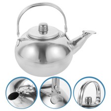  Gas Kettle with Whistle Fast Boil Traditional for Hob Tin Open Flame