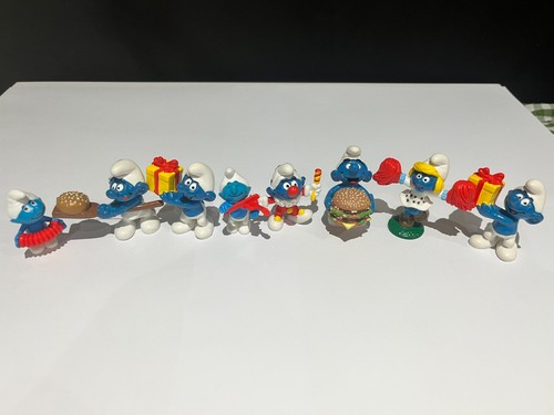 Mcdonalds set 8 smurfs - mcdonalds, of