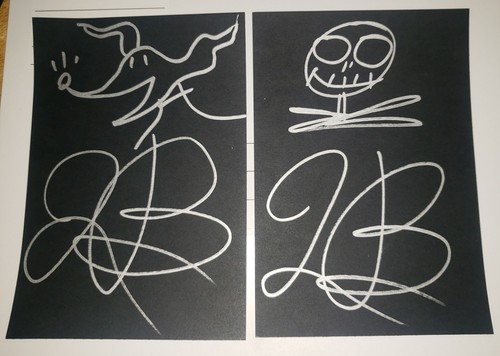 Tim burton hand signed - burton,