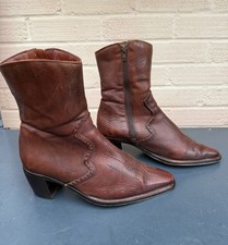 Ladies Brown Leather Midi