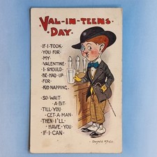 Donald McGill Comic Postcard 1917 Monocle Beer Pump Smoke Valentine Joseph Asher