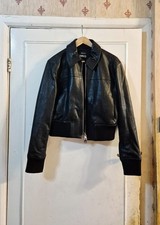 MNG Aviator Black leather