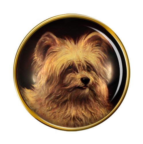 Skye terrier dog lapel pin - dog,