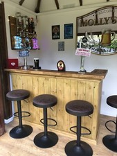 Oak Home Drinks Bar 6Ft