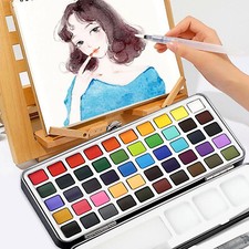 50 Colors Watercolor Paint Set