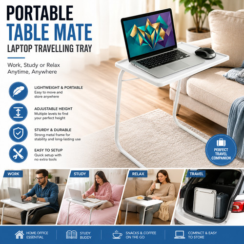 Folding laptop table - table, portable