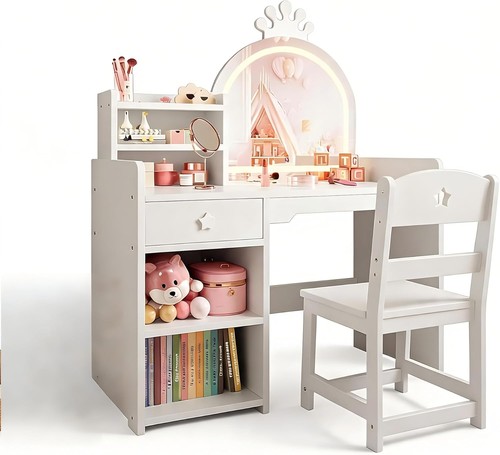 Kids vanity table and chair - vanity,