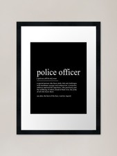 Police officer dictionary - officer, |