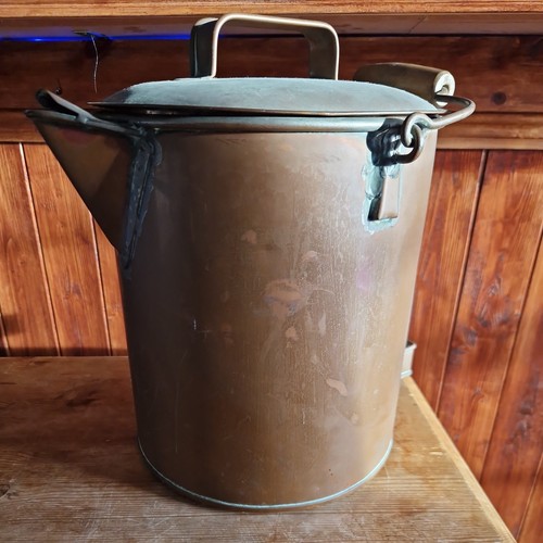 Antique vintage copper bucket - antique,